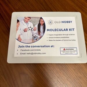 Excellent Condition Old Knobby Molecular Kit Nursing Chemistry Science Complete